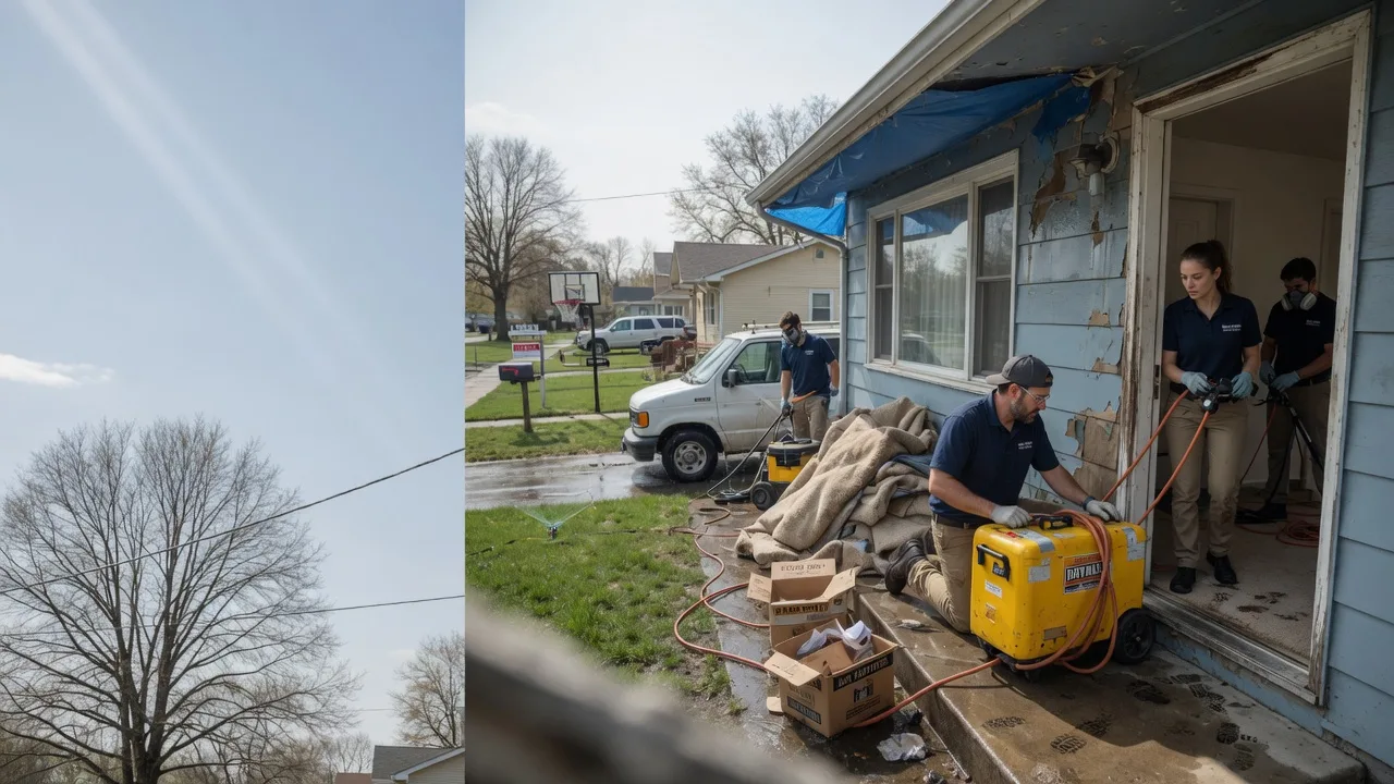 Basement Flood Cleanup in Fairbury, IL near me